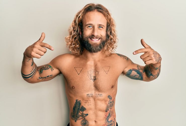 tatouage éphémère homme épaule
